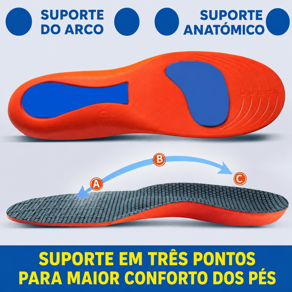 Palmilhas Anatómicas com Suporte
