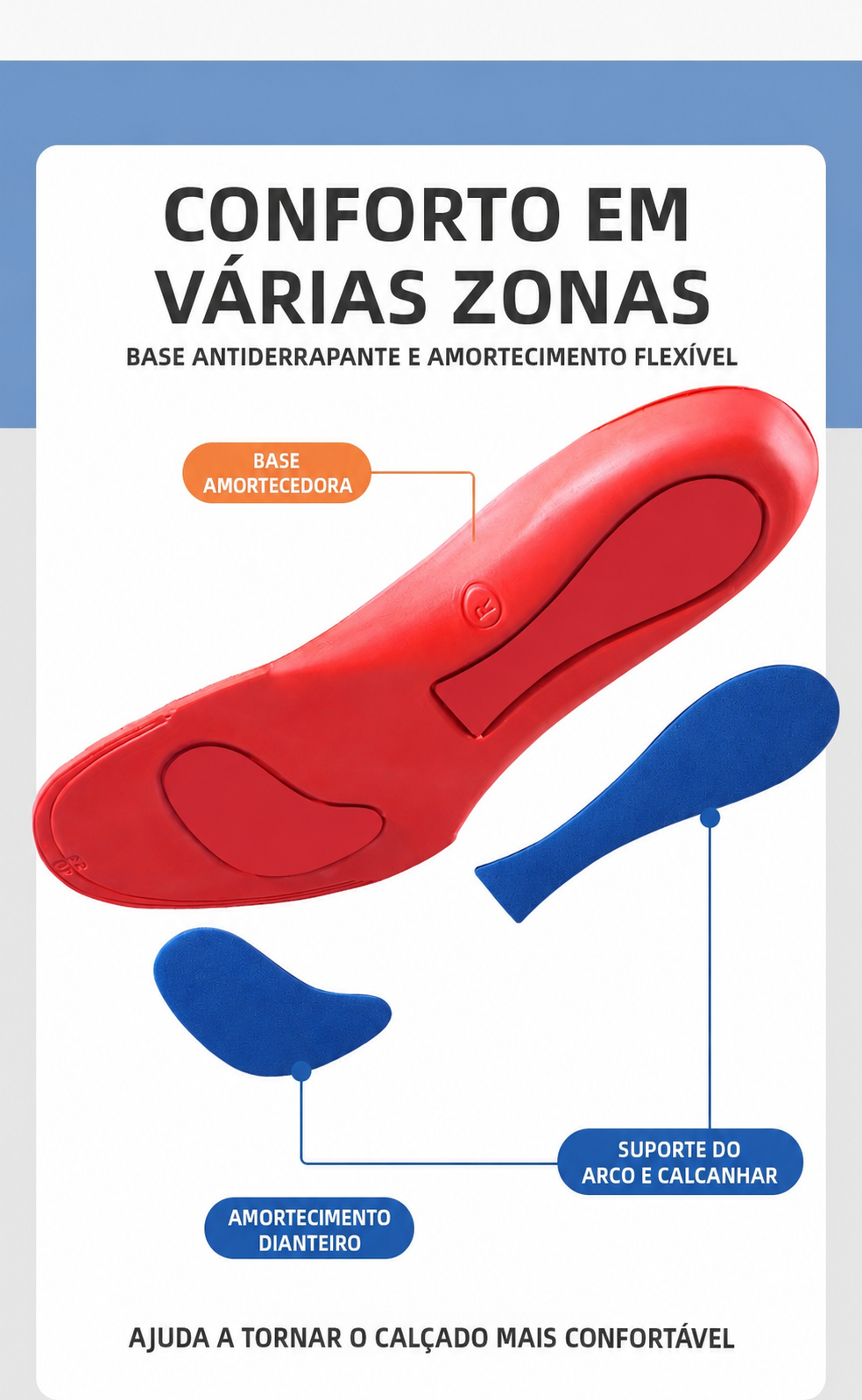 Palmilhas Anatómicas com Suporte