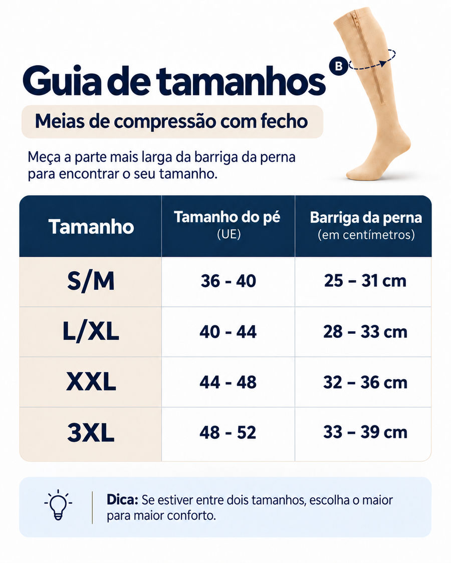 Guia de tamanhos
