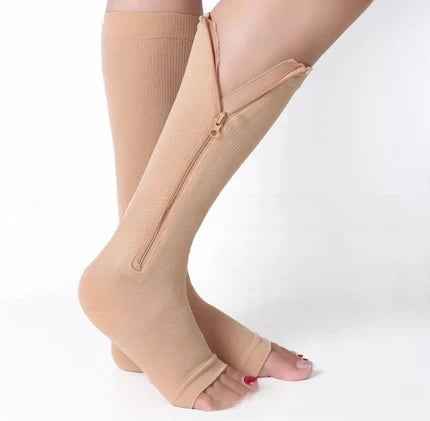 Meias de Compressão com ZIP